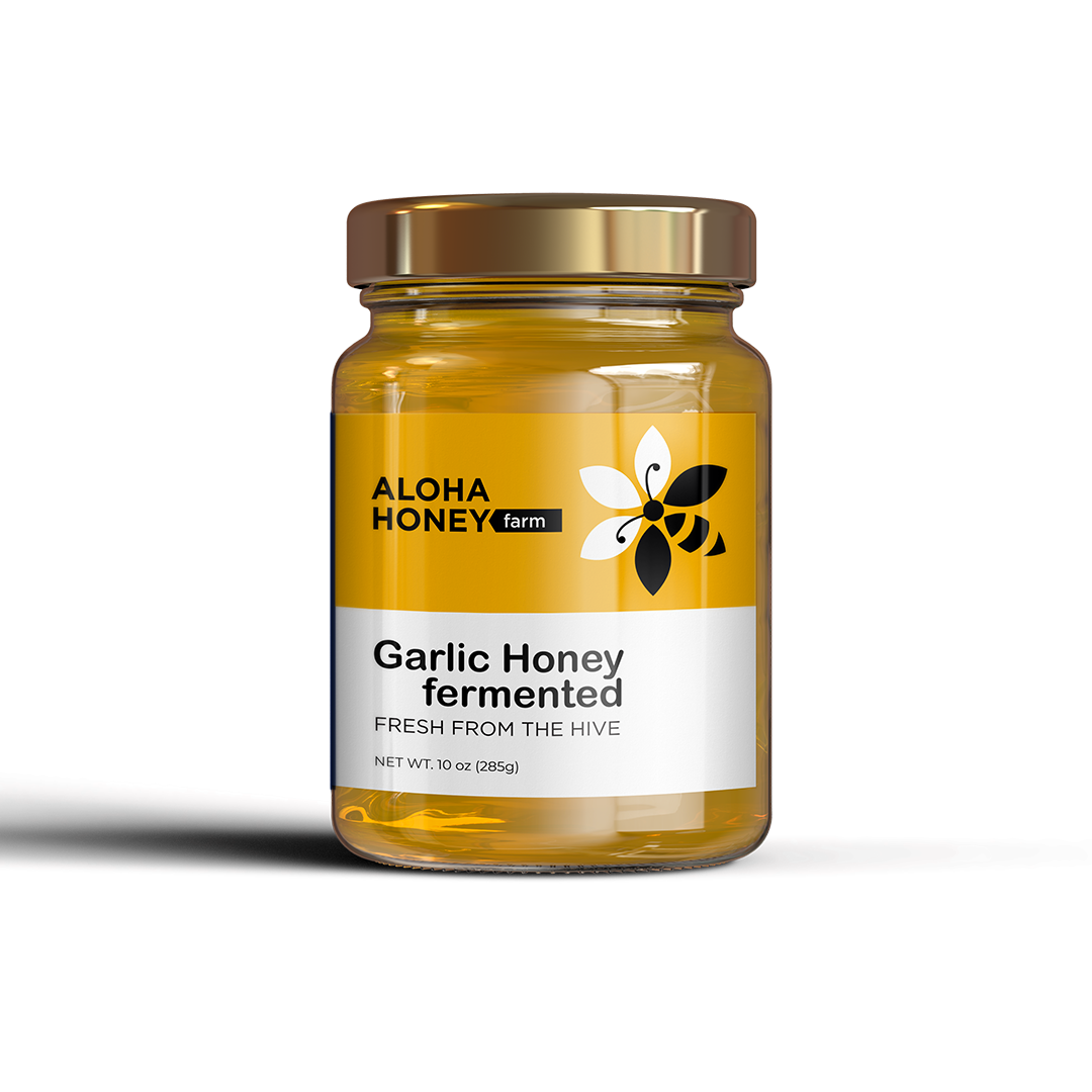 Fermented Garlic Honey AlohaHoneyFarm