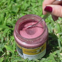 Load and play video in Gallery viewer, Raw Honey Infused with Hibiscus Flowers 10 oz (285 g)