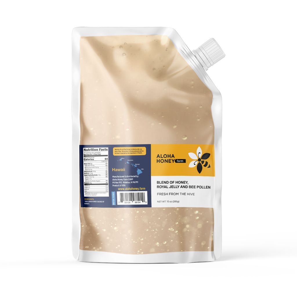 Blend of Honey, Royal Jelly, Bee Pollen 10 oz (285 g)