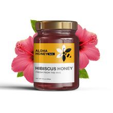 Load image into Gallery viewer, Raw Honey Infused with Hibiscus Flowers 10 oz (285 g)
