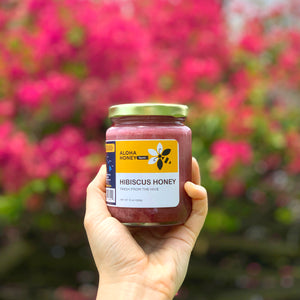 Raw Honey Infused with Hibiscus Flowers 10 oz (285 g)